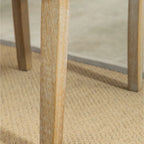Set di 2 sedie da pranzo con schienale alto capitonné e gambe in legno massello – Blu / Antracite / Viola / Tortora / Giallo / Grigio