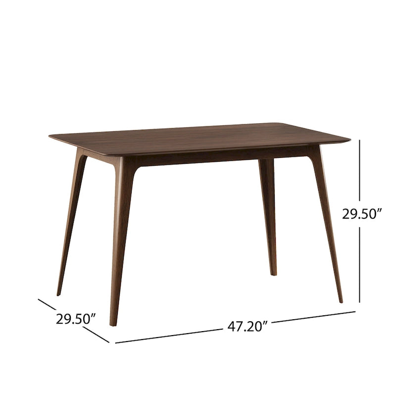Set da pranzo a 5 pezzi in grigio e noce di metà secolo per 4 persone, sedie imbottite