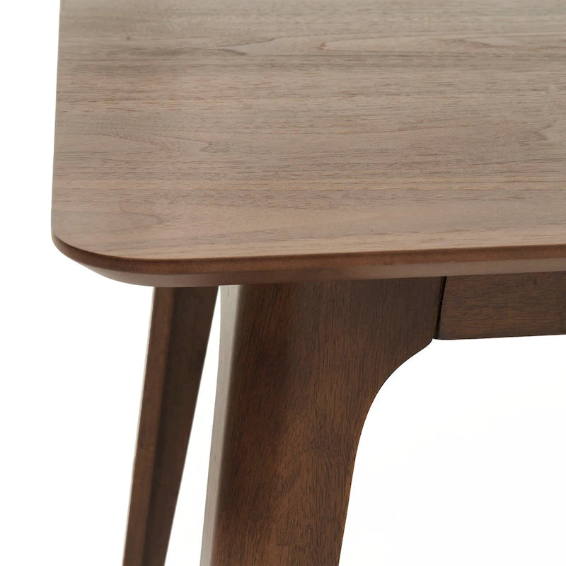 Set da pranzo a 5 pezzi in grigio e noce di metà secolo per 4 persone, sedie imbottite