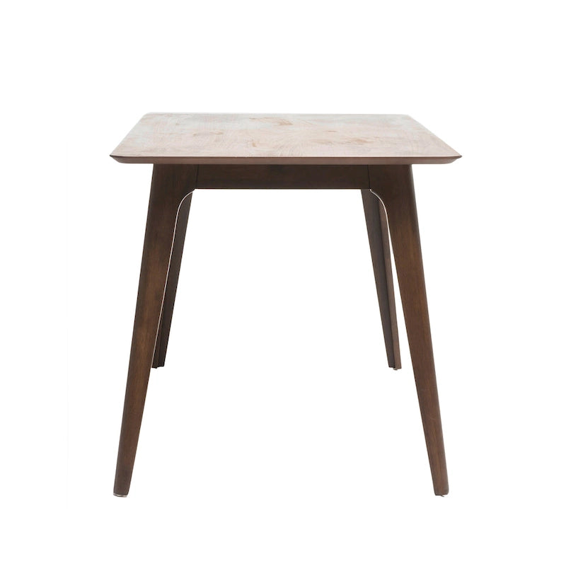 Set da pranzo a 5 pezzi in grigio e noce di metà secolo per 4 persone, sedie imbottite