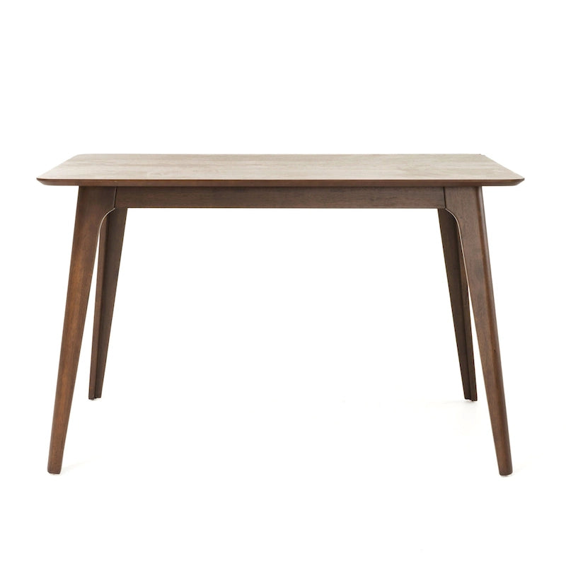 Set da pranzo a 5 pezzi in grigio e noce di metà secolo per 4 persone, sedie imbottite