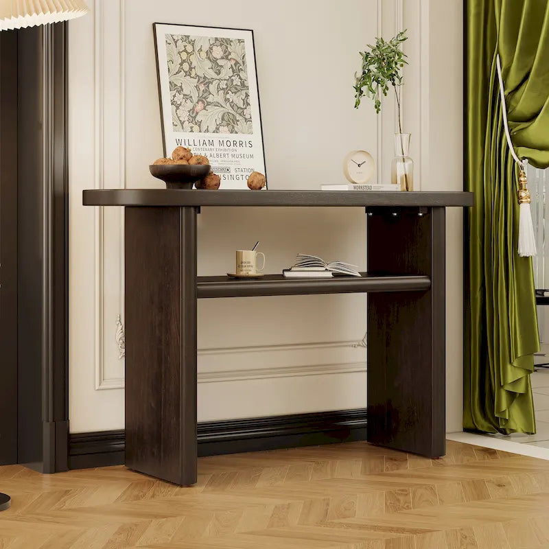 Consolle minimalista, Espresso/Blu/Grigio/Nero/Bianco, Rettangolare, Uso individuale
