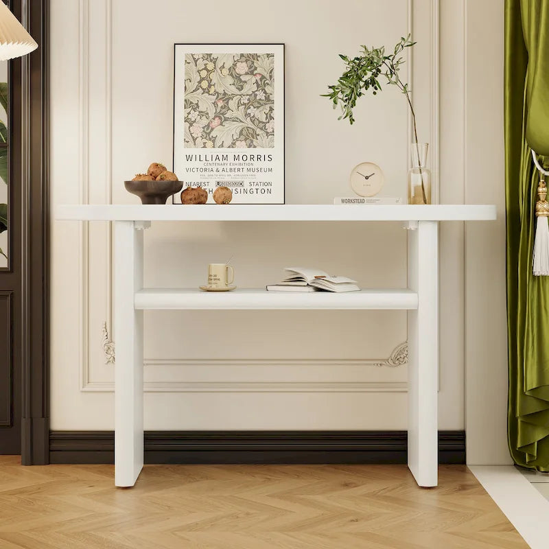 Consolle minimalista, Espresso/Blu/Grigio/Nero/Bianco, Rettangolare, Uso individuale