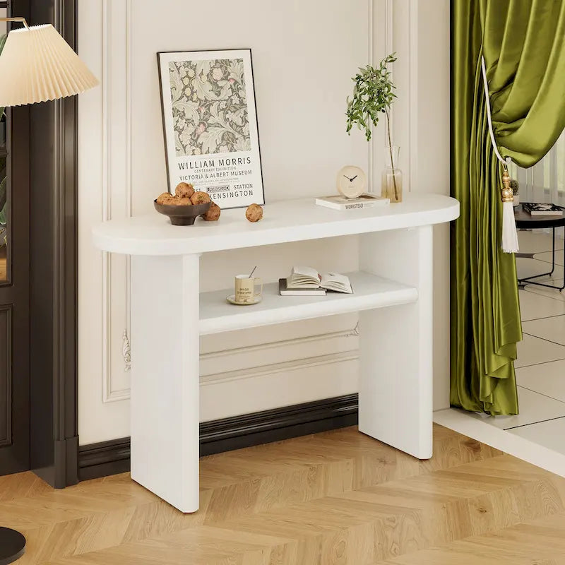Consolle minimalista, Espresso/Blu/Grigio/Nero/Bianco, Rettangolare, Uso individuale