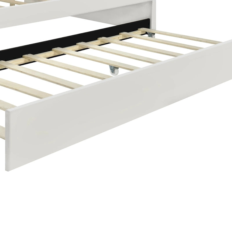 Daybed rosa e bianco in velluto con schienale a conchiglia e letto estraibile, singolo, 2 posti letto