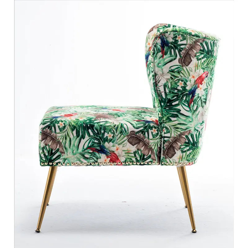 Poltrona singola senza braccioli avorio/blu pietra/rosso/verde pino