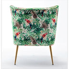 Poltrona singola senza braccioli avorio/blu pietra/rosso/verde pino