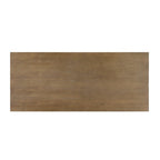 Scrivania industriale Mid-Century per 1 persona, grigia/naturale/bianco antico, 150 cm L
