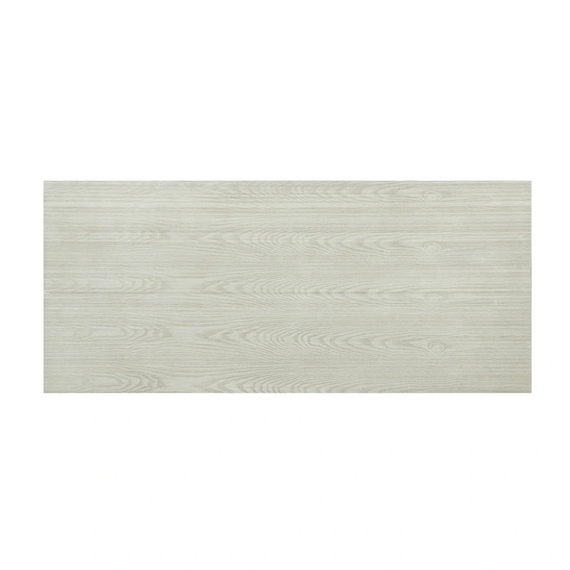 Scrivania industriale Mid-Century per 1 persona, grigia/naturale/bianco antico, 150 cm L