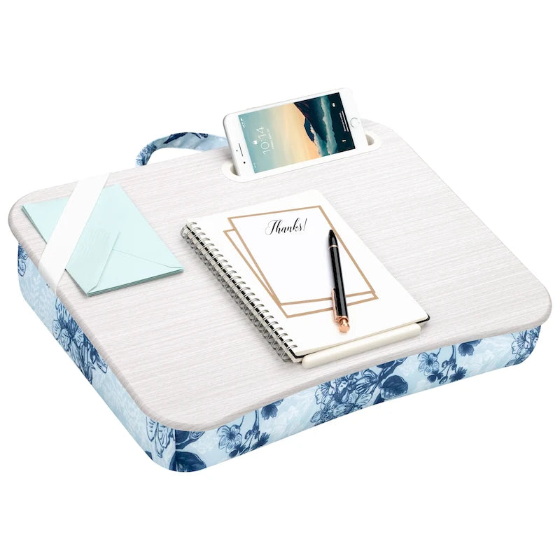Lap desk fantasia con supporto per telefono, colori assortiti, utente singolo