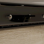 Tavolo da pranzo allungabile in rovere bianco, stile moderno, 4-6 posti