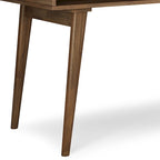 Scrivania contemporanea rustica marrone invecchiato naturale da 60" con cassetti