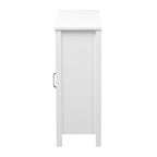 Mobiletto da bagno autoportante White Farmhouse con porta scorrevole a granaio, montaggio da 1 persona