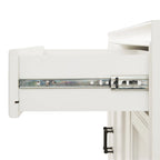 Set di 3 credenze e dispensa in stile rustico bianco anticato