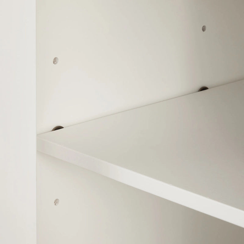Set di 3 credenze e dispensa in stile rustico bianco anticato