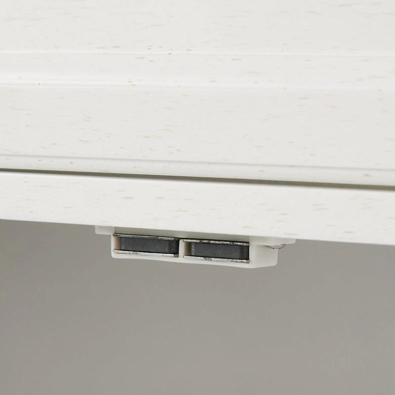 Set di 3 credenze e dispensa in stile rustico bianco anticato