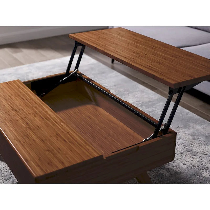 Tavolino da caffè Amber con ripiano sollevabile, stile Mid-Century, 1 persona